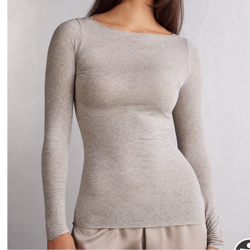 Boat Neck Modal Cashmere Ultralight Top